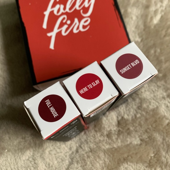 Fully Fire Expensive Habits Lipstick Set Trio BNIB - Picture 4 of 14